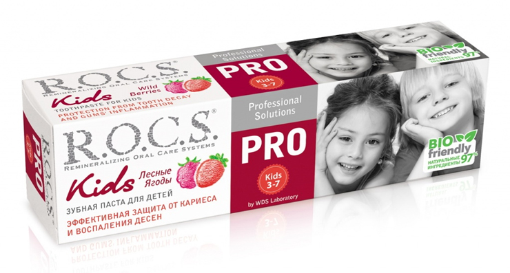 детская зубная паста ROCS PRO Kids «Лесные Ягоды» 